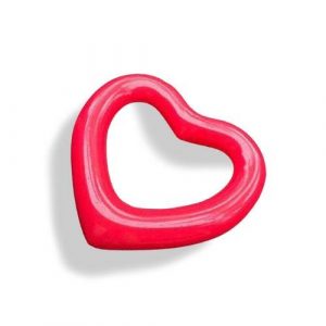 Bouée gonflable cœur rouge