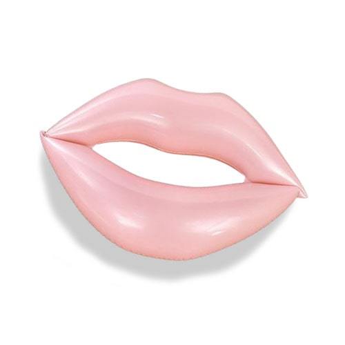 Bouée gonflable lèvre rose piscine et plage