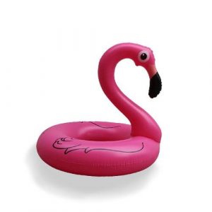 Bouée ronde flamant rose