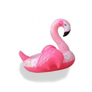 Bouée XL flamant rose avec ailes