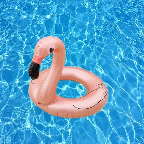 Flamant Rose Gonflable Solaire LED Pour Piscine – Bouée Adulte Avec Lumières, Supporte 113 Kg, Pour Fêtes Nocturnes