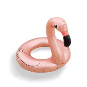 Bouée XL gonflable flamant rose nacré