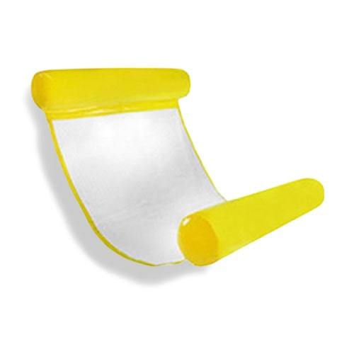 Hamac gonflable jaune pour piscine