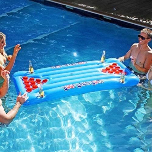 Matelas gonflable beer pong