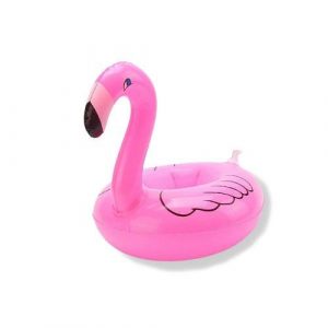 porte verre gonflable flamant rose