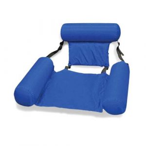 siège hamac gonflable bleu pliable